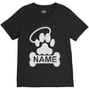 personalized paw halo V-Neck Tee