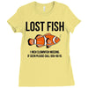 lost fish Ladies Fitted T-Shirt