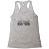 no hair dont care Racerback Tank