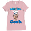 kiss the cook Ladies Fitted T-Shirt