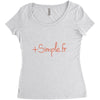 simpe fr Women's Triblend Scoop T-shirt