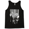 banksy street art zebra bar code Tank Top