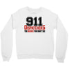 911 dispatcher heroes black logo Crewneck Sweatshirt