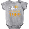 queens are born in october 1969 Baby Bodysuit