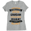 Super Cool Grandson Of A Freaking Awesome Grammy Ladies Fitted T-Shirt