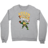 vegan pizza power Crewneck Sweatshirt
