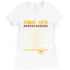 Virgo Facts Zodiac Ladies Fitted T-Shirt