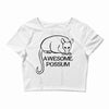 awesome possum Crop Top