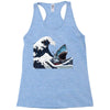 Great White Wave Shark Racerback Tank