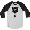 grumpy hipster cat 3/4 Sleeve Shirt