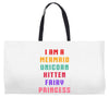 i am a mermaid unicorn kitten fairy princess Weekender Totes