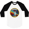 Nasa  Blue White Yellow Color 3/4 Sleeve Shirt