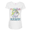 unicorns are born in march cute unicorn Maternity Scoop Neck T-shirt