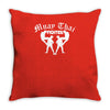 muay thai  mma kampfsport boxen mycult Throw Pillow