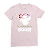 i,m just here for the boos! Ladies Fitted T-Shirt