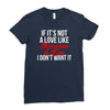 if it's not a love like roseanne &amp; dan i don't want it Ladies Fitted T-Shirt