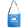 pro cow tipper tipping funny Adjustable Strap Totes