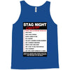 funny stag night checklist, ideal gift, christmas present Tank Top