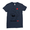 pregnant rex black color Ladies Fitted T-Shirt