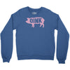 pig oink funny Crewneck Sweatshirt