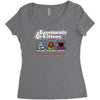 basements and kittens Women's Triblend Scoop T-shirt