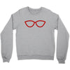 kacamata red Crewneck Sweatshirt