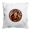 music girl Throw Pillow
