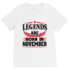 Legends Are Born In November V-Neck Tee