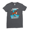 boxers support prostate cancer awareness Ladies Fitted T-Shirt
