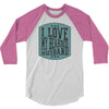 i love my beared husband 3/4 Sleeve Shirt