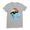 deal with it Ladies Fitted T-Shirt