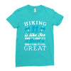 Hiking ıs Like Sex Ladies Fitted T-Shirt