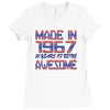 made in 1967 50 years of being awesome Ladies Fitted T-Shirt