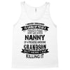 Super Cool Nanny Of A Freaking Awesome Grandson Tank Top