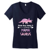 cool mama saurus. Women's V-Neck T-Shirt