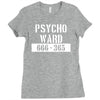 psycho ward  funny  fancy dress horror halloween mental health Ladies Fitted T-Shirt