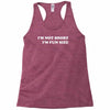 i'm not short i'm fun sized, funny Racerback Tank