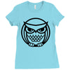 owl Ladies Fitted T-Shirt