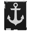 anchor black sailor vintage style navy nautical iPad 3 and 4 Case