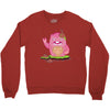 mrs yetti and her poops Crewneck Sweatshirt