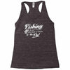 fishing   through his fly! Racerback Tank