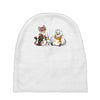 the owl and the weasel Baby Beanies