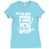 im not wearing a mask you Ladies Fitted T-Shirt
