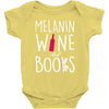 melanin wine and books Baby Bodysuit