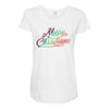 merry christmas Maternity Scoop Neck T-shirt