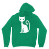 white cat funny Unisex Hoodie