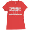 personalised daddy Ladies Fitted T-Shirt