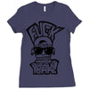 hip hop face Ladies Fitted T-Shirt