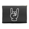 rock and roll throwing horns Accessory Pouches
