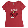crab Women's Triblend Scoop T-shirt